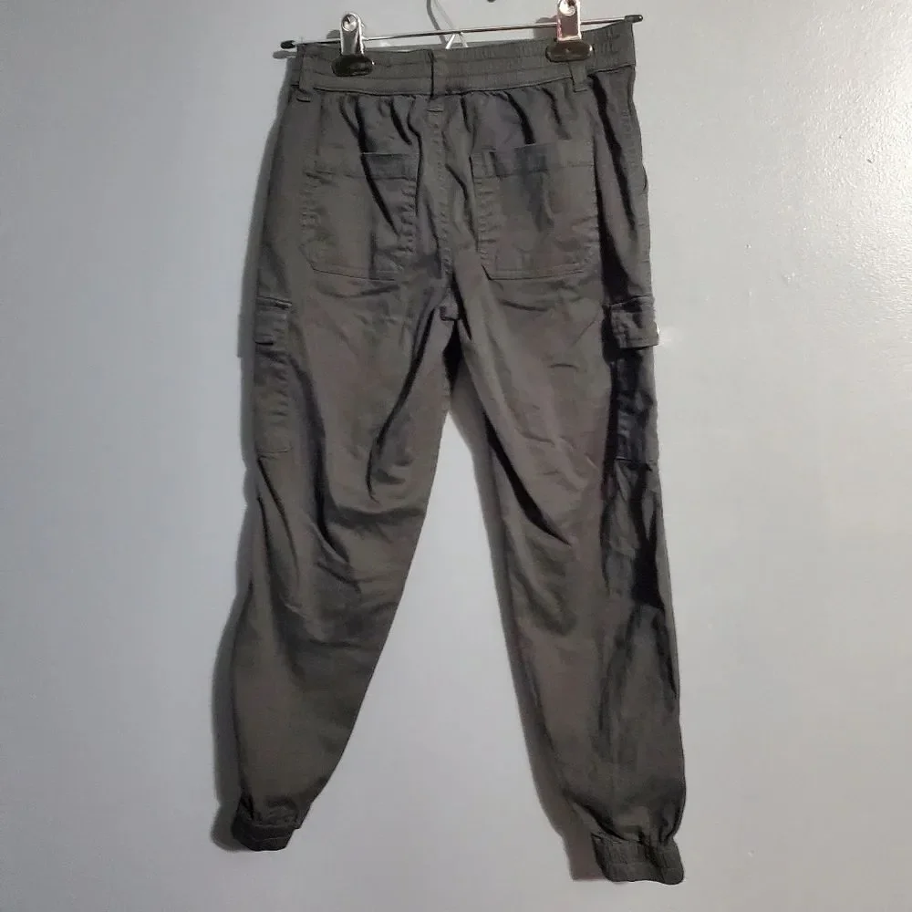 Justice Black Cargo Jogger Pants Girls Size 8